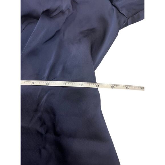 Banana Republic Satin Mini Dress in “Preppy Navy”, size 12 Dark feminine - Picture 10 of 14